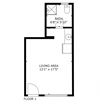 studio bedroom floor plan